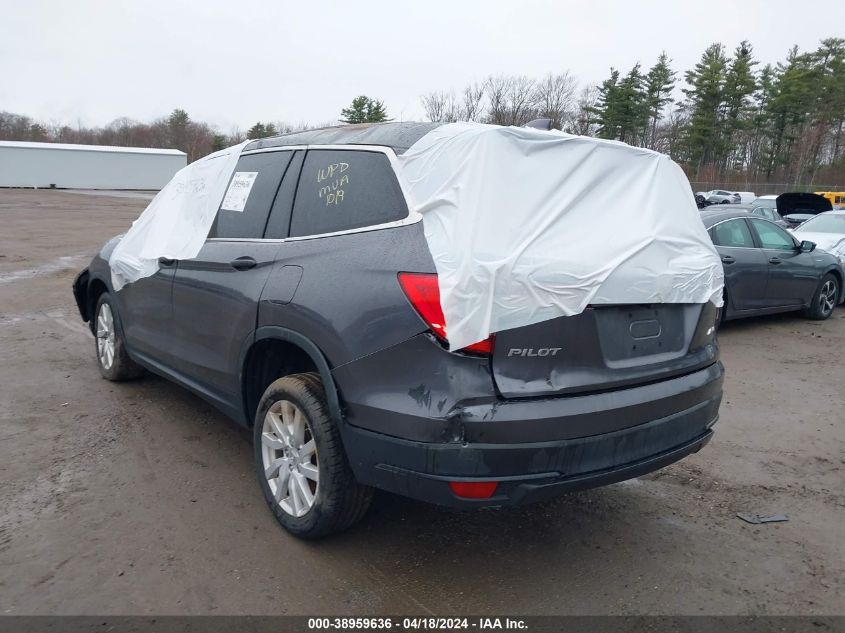 2019 Honda Pilot Lx VIN: 5FNYF6H1XKB050541 Lot: 38959636