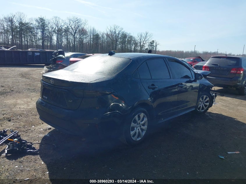 VIN 5YFEPMAE4NP302682 2022 TOYOTA COROLLA LE