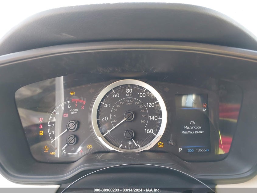 VIN 5YFEPMAE4NP302682 2022 TOYOTA COROLLA LE