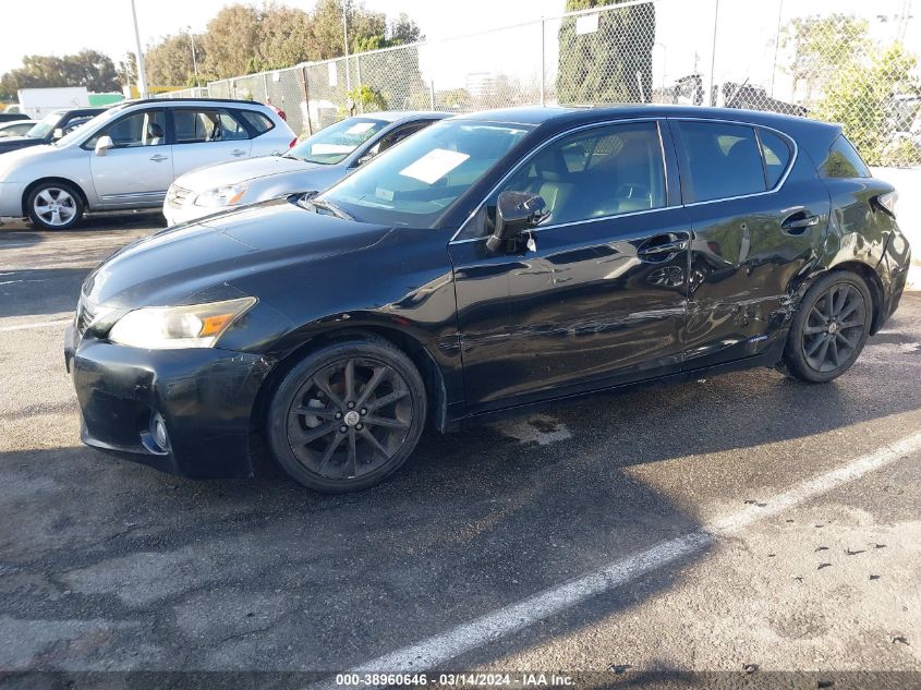 2012 Lexus Ct 200H Premium VIN: JTHKD5BH5C2099726 Lot: 38960646