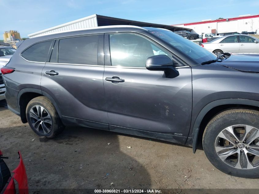 2022 Toyota Highlander Hybrid Xle VIN: 5TDHBRCH3NS540630 Lot: 38960821