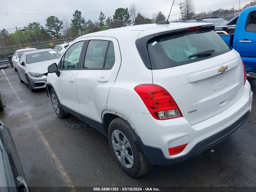 2019 Chevrolet Trax Ls VIN: 3GNCJKSB6KL173278 Lot: 38961393