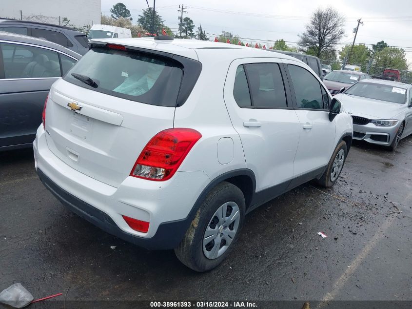 2019 Chevrolet Trax Ls VIN: 3GNCJKSB6KL173278 Lot: 38961393