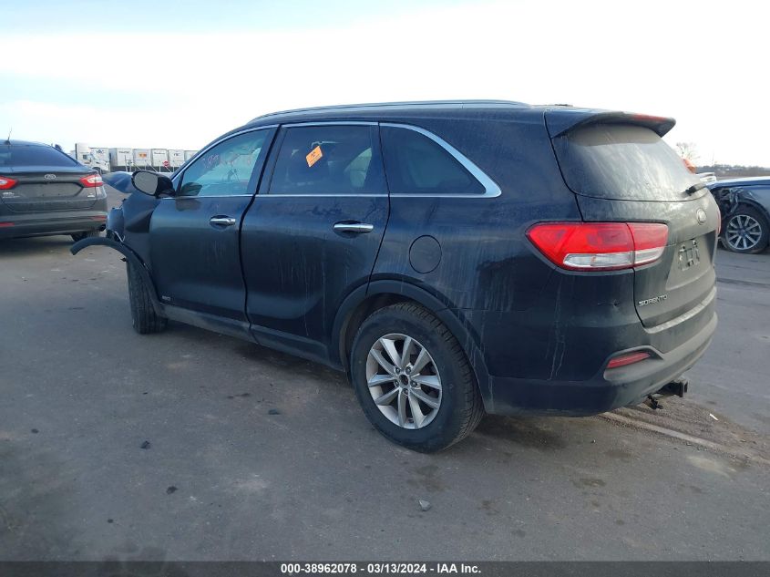 2017 Kia Sorento 2.4L Lx VIN: 5XYPGDA30HG318281 Lot: 38962078