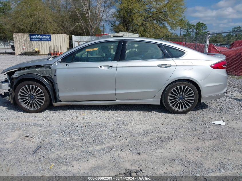 2018 Ford Fusion Hybrid Titanium VIN: 3FA6P0RU5JR206840 Lot: 38962209