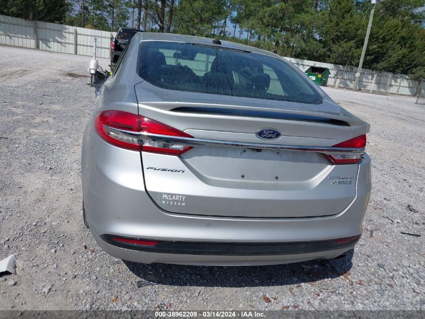 2018 Ford Fusion Hybrid Titanium VIN: 3FA6P0RU5JR206840 Lot: 38962209