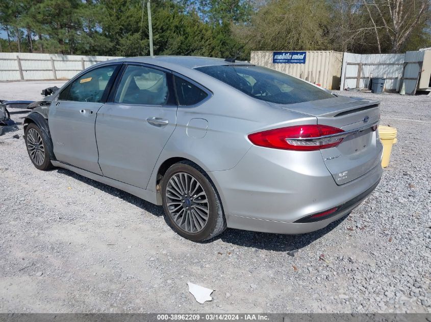 2018 Ford Fusion Hybrid Titanium VIN: 3FA6P0RU5JR206840 Lot: 38962209