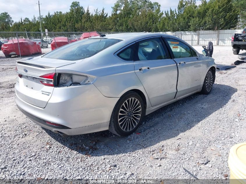 2018 Ford Fusion Hybrid Titanium VIN: 3FA6P0RU5JR206840 Lot: 38962209