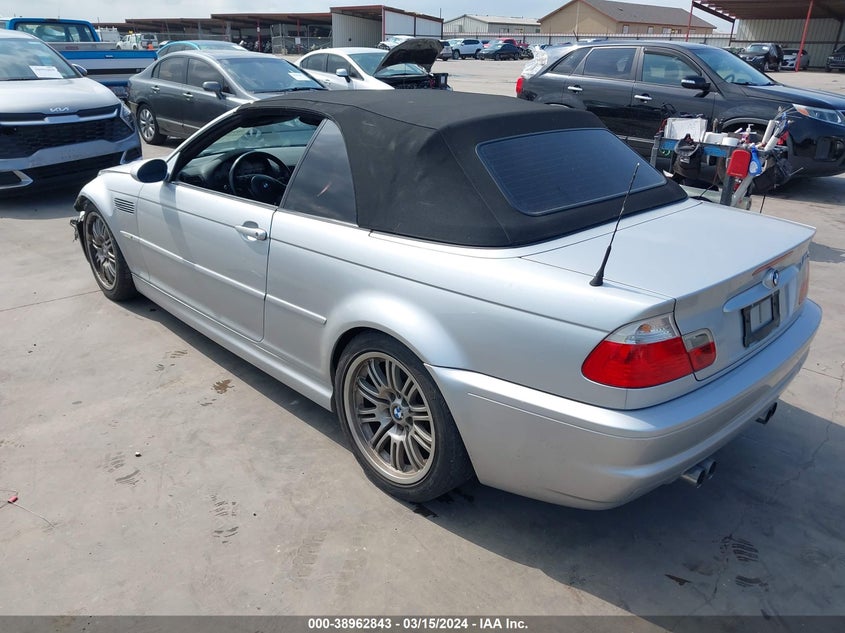 2001 BMW M3 VIN: WBSBR93441EX20559 Lot: 38962843