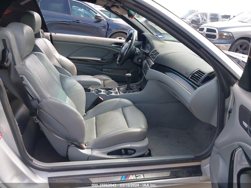 2001 BMW M3 VIN: WBSBR93441EX20559 Lot: 38962843