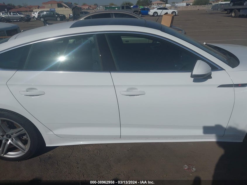 2021 Audi A5 Sportback Premium 45 Tfsi Quattro S Tronic VIN: WAUDACF54MA062582 Lot: 38962958
