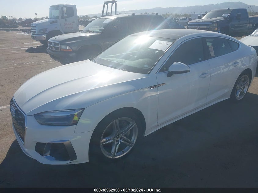 2021 Audi A5 Sportback Premium 45 Tfsi Quattro S Tronic VIN: WAUDACF54MA062582 Lot: 38962958