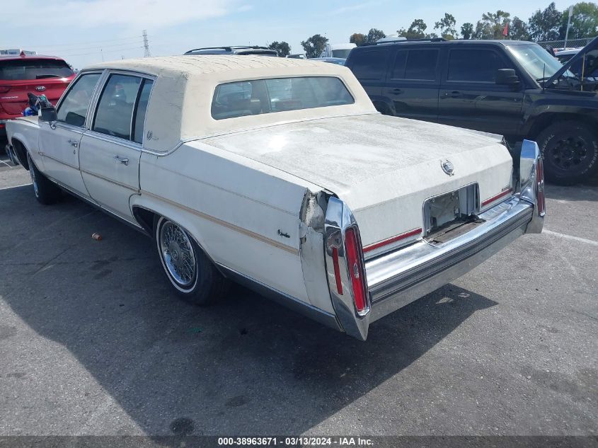 1989 Cadillac Brougham VIN: 1G6DW51Y5KR717433 Lot: 38963671