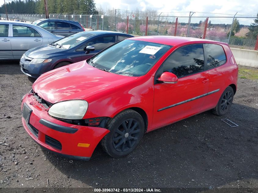 2007 Volkswagen Rabbit 2-Door VIN: WVWAR71KX7W025000 Lot: 38963742