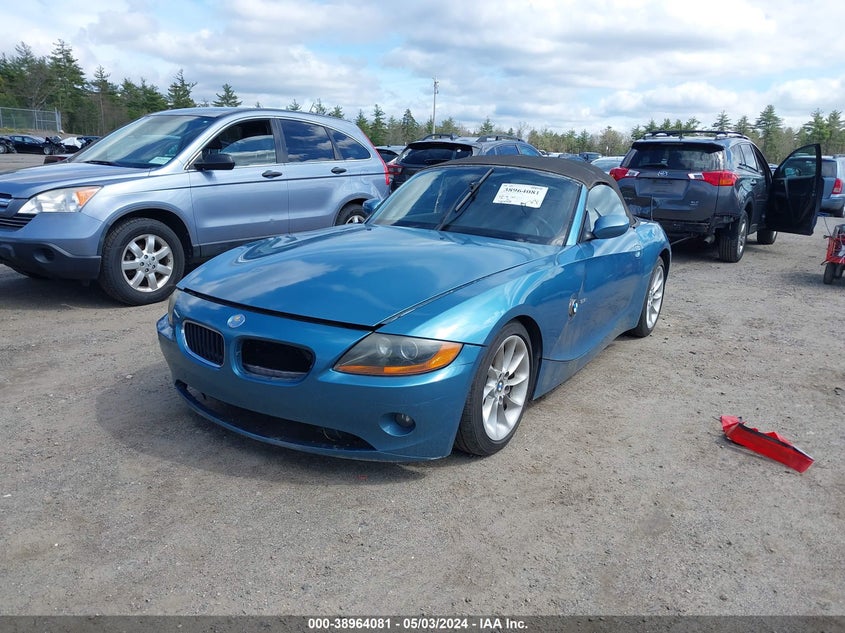 2003 BMW Z4 2.5I VIN: 4USBT33403LR60447 Lot: 38964081