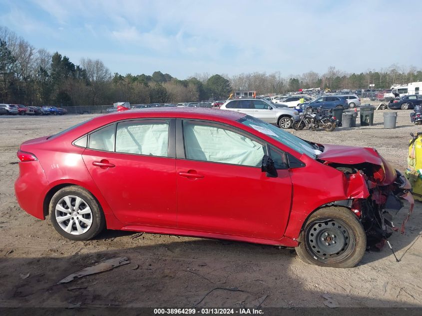 2021 Toyota Corolla Le VIN: JTDEPMAE6MJ145949 Lot: 38964299