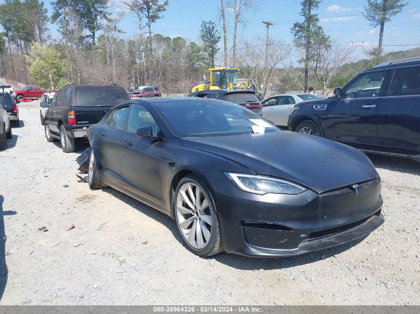 2022 Tesla Model S Plaid Tri Motor All-Wheel Drive VIN: 5YJSA1E60NF487959 Lot: 38964326