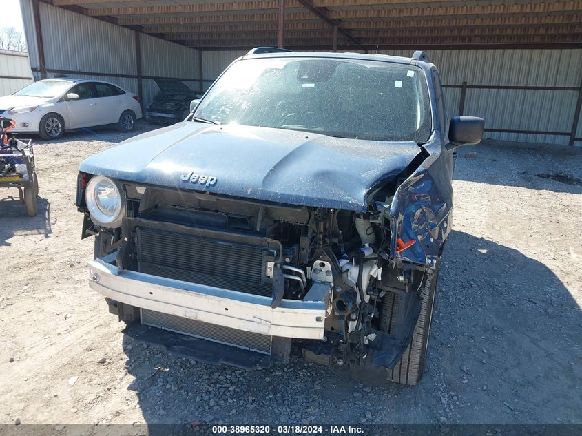 VIN ZACNJDB11NPN96587 2022 JEEP RENEGADE LATITUDE