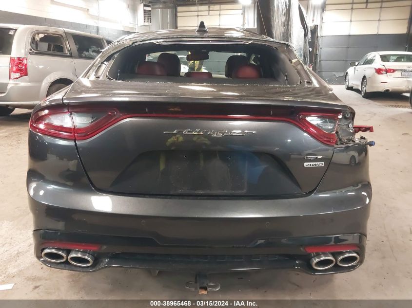 2021 Kia Stinger Gt2 VIN: KNAE55LC7M6091195 Lot: 38965468