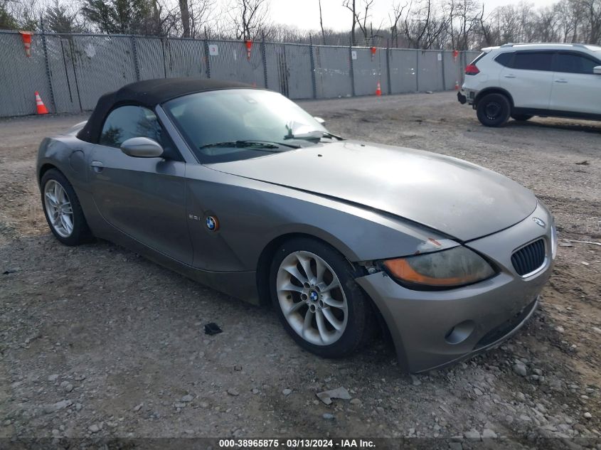 2003 BMW Z4 2.5I VIN: 4USBT33413LR60697 Lot: 38965875