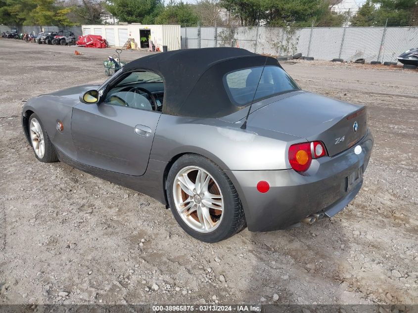 2003 BMW Z4 2.5I VIN: 4USBT33413LR60697 Lot: 38965875