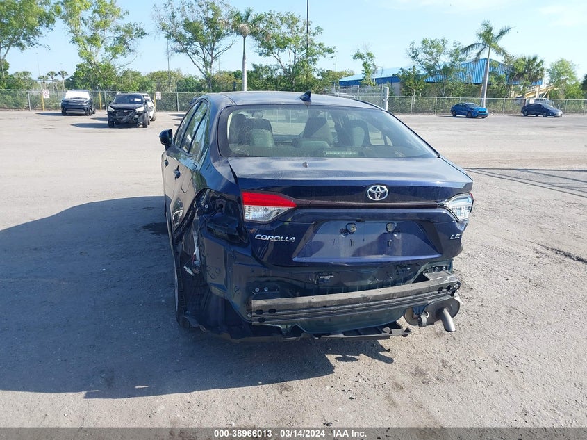 VIN JTDEPRAE7LJ103558 2020 TOYOTA COROLLA LE