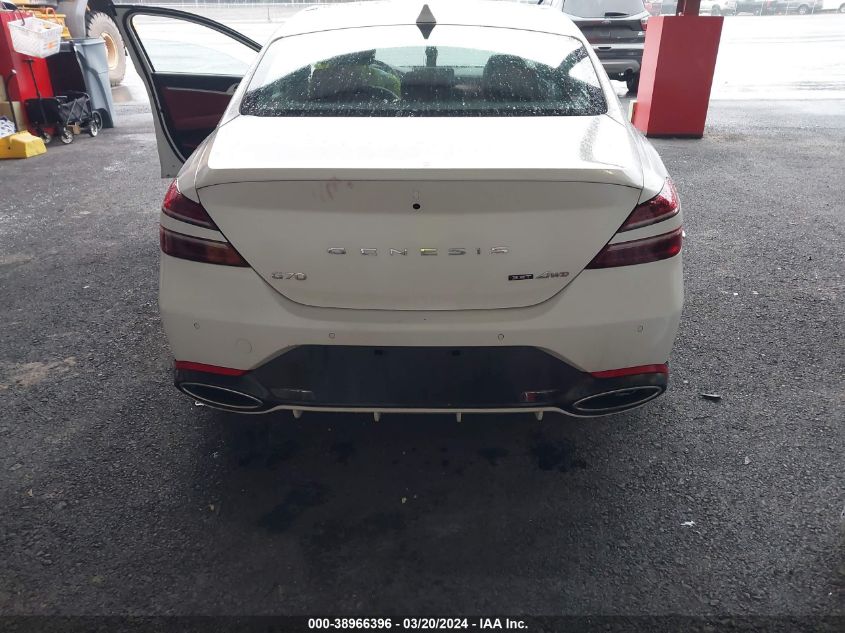 KMTG54TE6PU113373 2023 Genesis G70 3.3T Awd