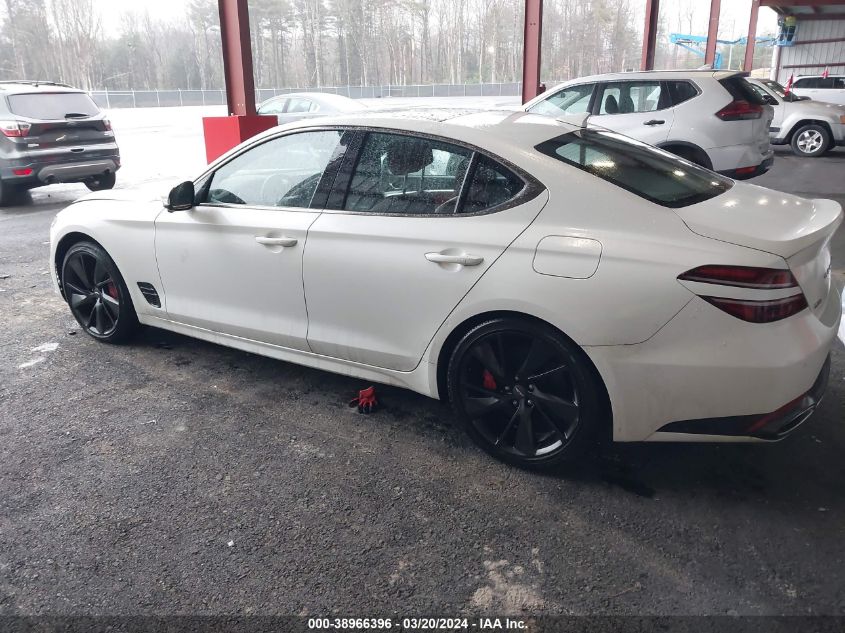 KMTG54TE6PU113373 2023 Genesis G70 3.3T Awd