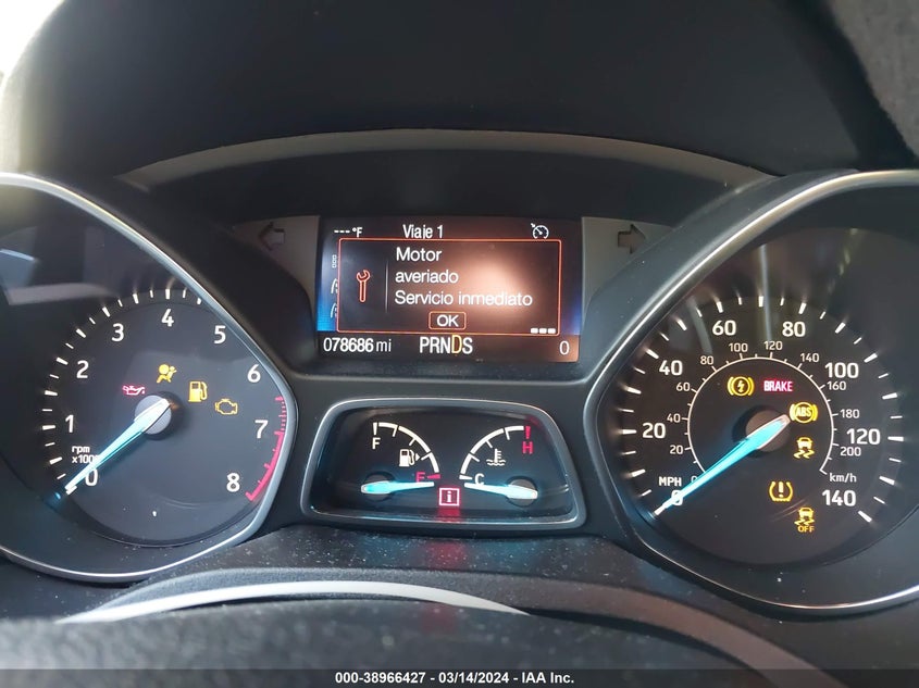 VIN 1FMCU0F70KUB93442 2019 FORD ESCAPE S