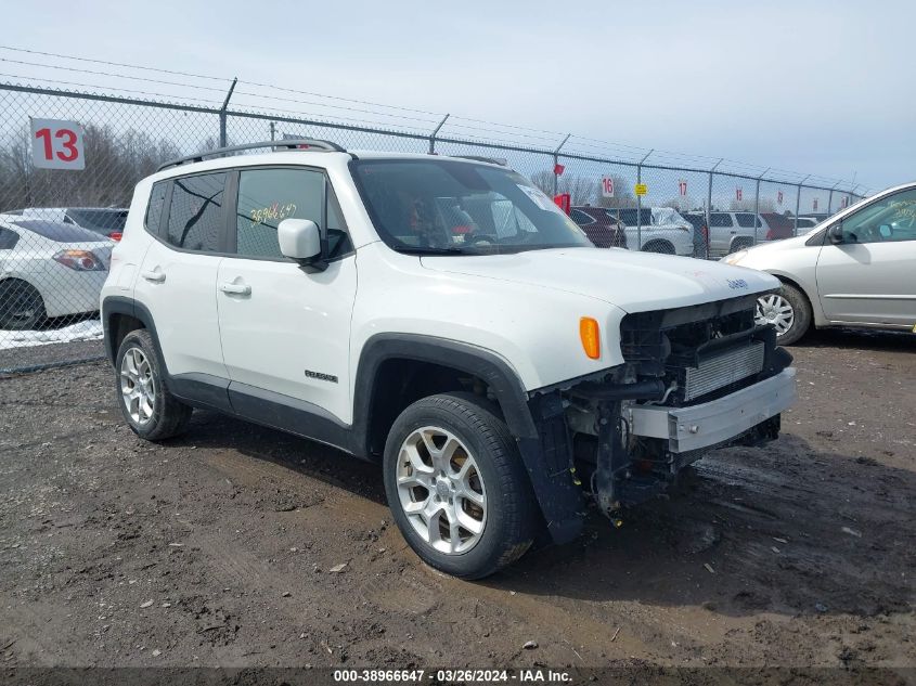 2017 Jeep Renegade Latitude 4X4 VIN: ZACCJBBB0HPE89025 Lot: 38966647