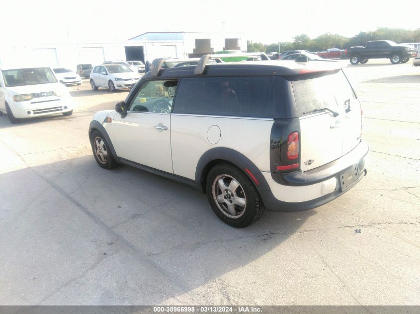 WMWML3C56ATX38626 | 2010 MINI COOPER CLUBMAN