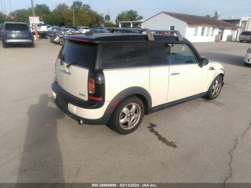 WMWML3C56ATX38626 | 2010 MINI COOPER CLUBMAN