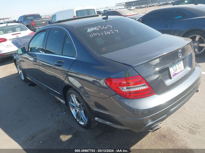 2013 Mercedes-Benz C 300 VIN: WDDGF8AB2DR271659 Lot: 40009439