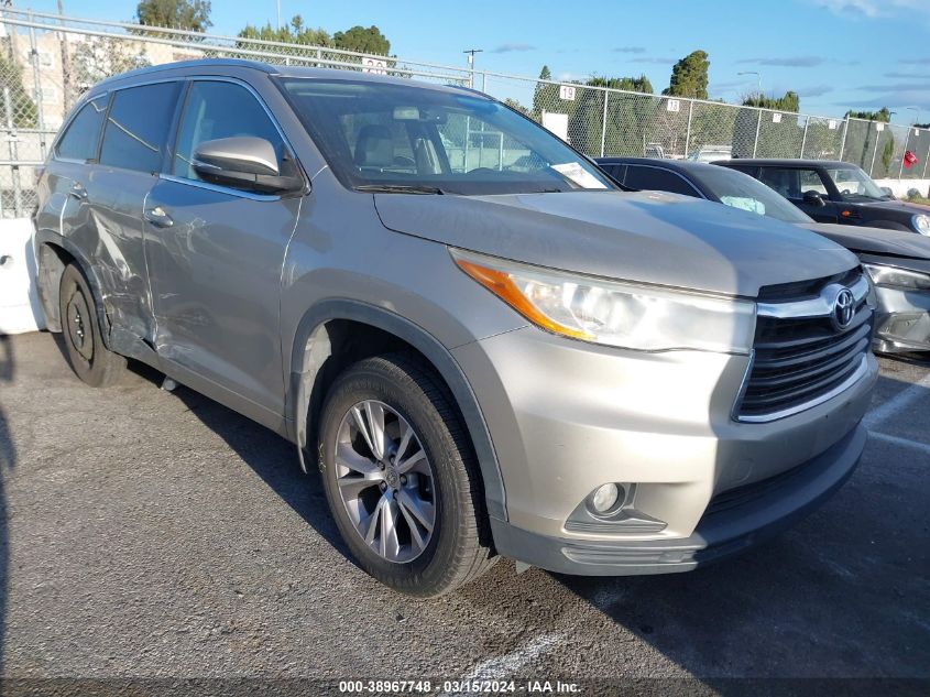 2014 TOYOTA HIGHLANDER XLE V6 - 5TDJKRFH4ES051263