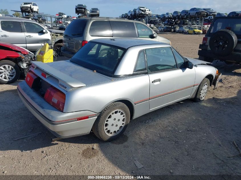 1991 Mercury Capri Xr2 VIN: 6MPCT036XM8632167 Lot: 38968238