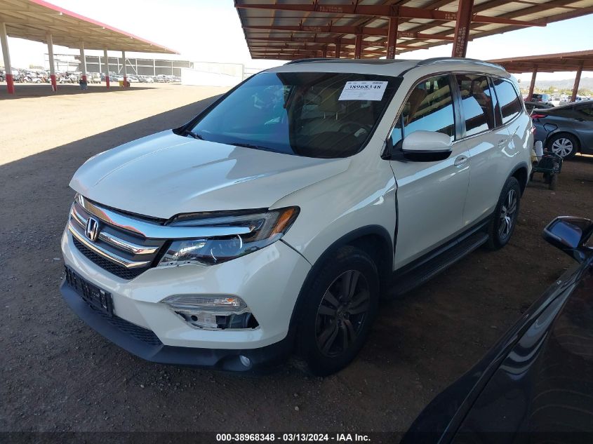 2017 Honda Pilot Ex-L VIN: 5FNYF5H76HB013624 Lot: 38968348