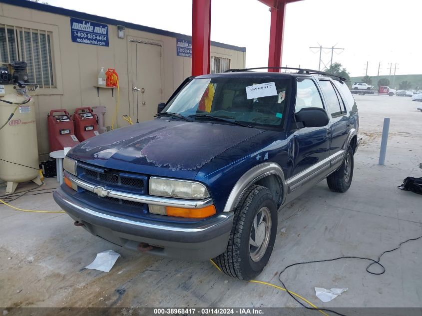 1999 Chevrolet Blazer Lt VIN: 1GNDT13W8X2252356 Lot: 38968417