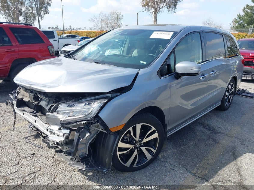 VIN 5FNRL6H96KB019287 2019 HONDA ODYSSEY ELITE