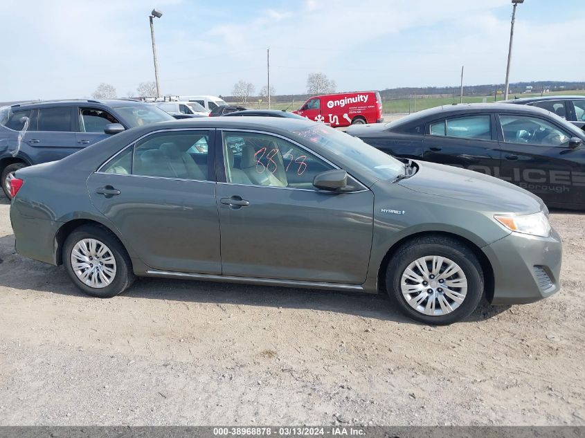 2013 Toyota Camry Hybrid Le VIN: 4T1BD1FK3DU086149 Lot: 38968878