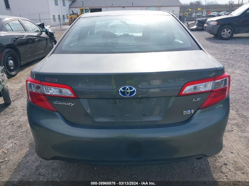 2013 Toyota Camry Hybrid Le VIN: 4T1BD1FK3DU086149 Lot: 38968878