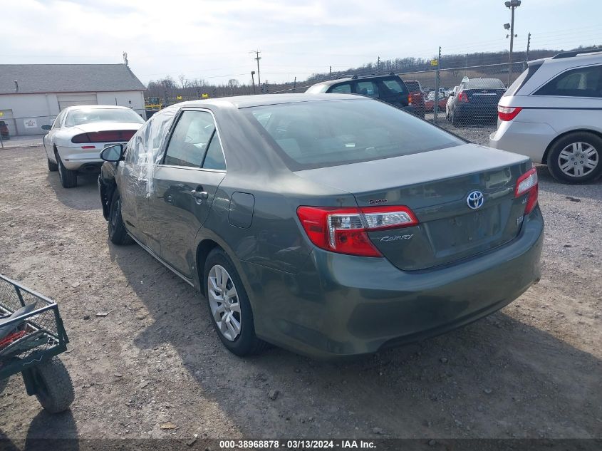 2013 Toyota Camry Hybrid Le VIN: 4T1BD1FK3DU086149 Lot: 38968878