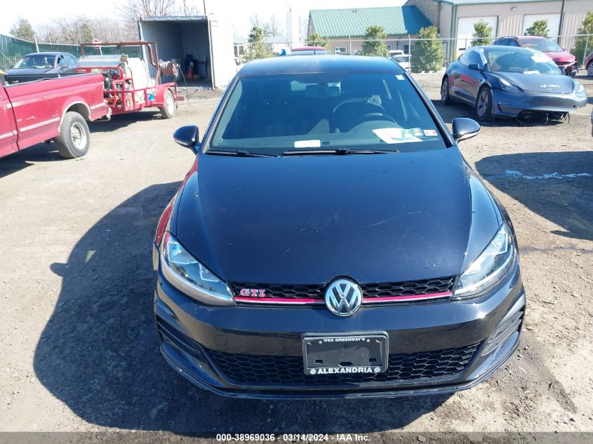 2020 Volkswagen Golf Gti 2.0T Autobahn/2.0T S/2.0T Se VIN: 3VW6T7AU7LM007599 Lot: 38969036