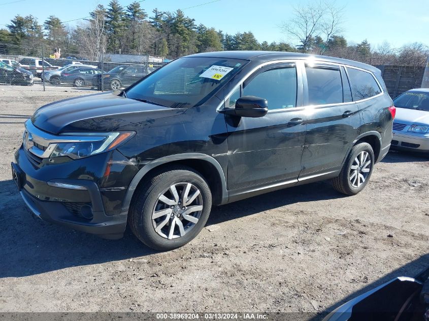 2019 Honda Pilot Ex-L VIN: 5FNYF6H53KB007940 Lot: 38969204