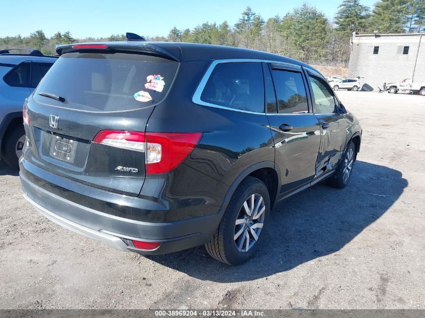 2019 Honda Pilot Ex-L VIN: 5FNYF6H53KB007940 Lot: 38969204