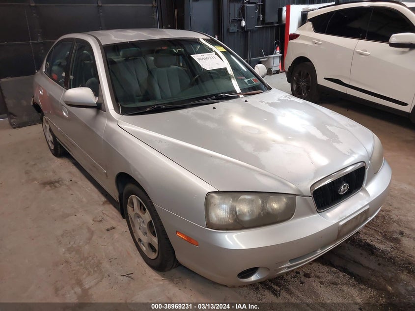 2002 Hyundai Elantra Gls VIN: KMHDN45D92U302013 Lot: 38969231