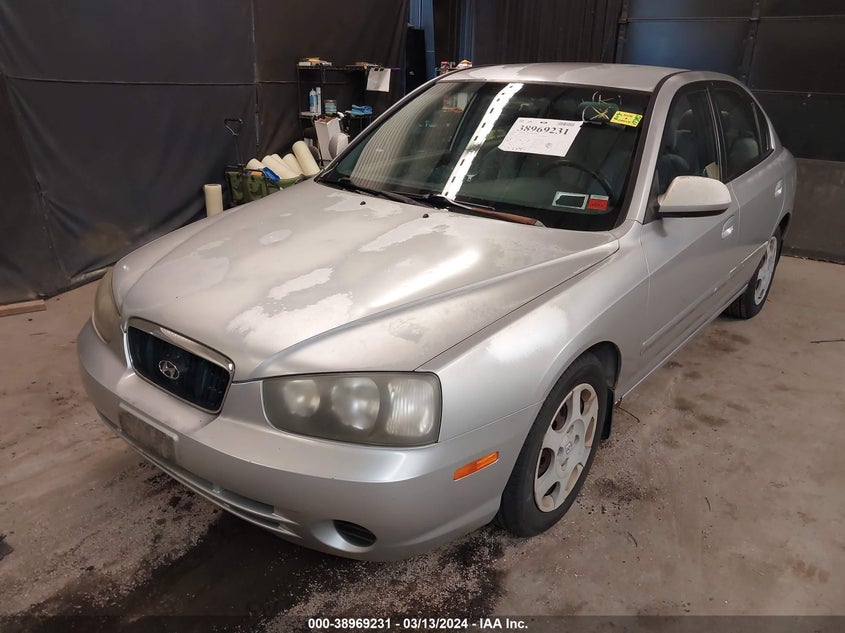 2002 Hyundai Elantra Gls VIN: KMHDN45D92U302013 Lot: 38969231