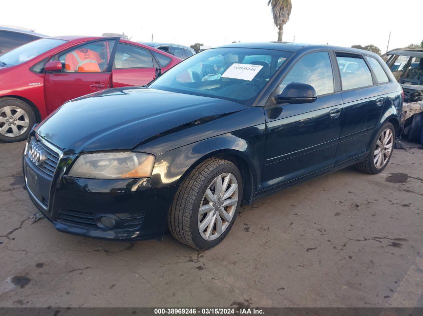 2009 Audi A3 2.0T VIN: WAUHE78P89A018037 Lot: 38969246