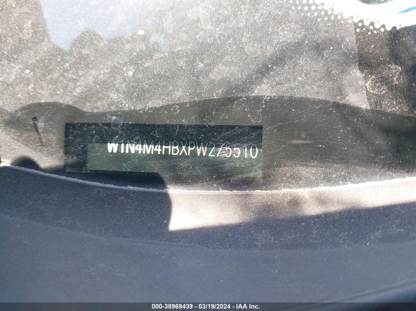 2023 MERCEDES-BENZ GLB VIN: W1N4M4HBXPW275510