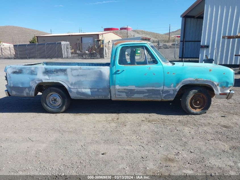 D14AE2U704082 1972 Dodge D100