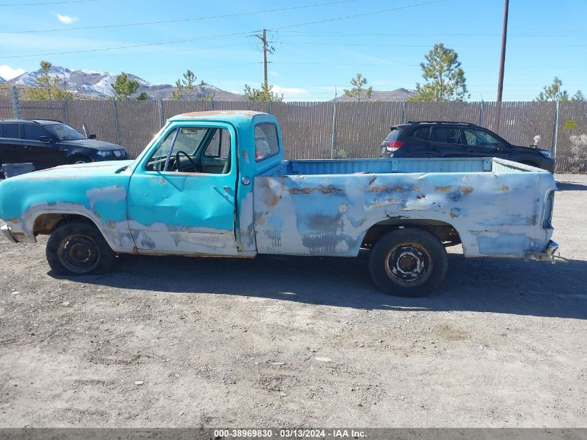 1972 Dodge D100 VIN: D14AE2U704082 Lot: 38969830